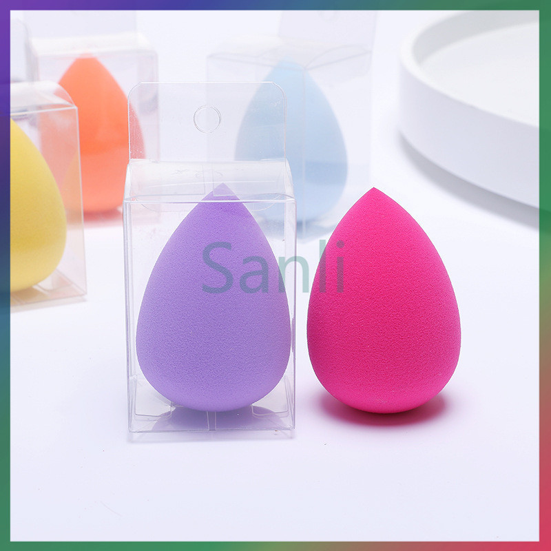 Sanli ฟองน้ำแต่งหน้าทาร้องพื้นนุ่มพิเศษ  /ฟองน้ำแต่งหน้าใช้ได้ทั้งแบบเปียกและแห้ง/พัฟแป้งรูปหยดน้ำ