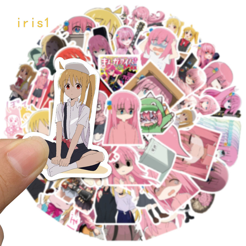 Iris การ์ตูนอะนิเมะ BOCCHI THE ROCK สติกเกอร์สําหรับรถแล็ปท็อปโทรศัพท์เครื่องเขียน Decor ไวนิล Decal