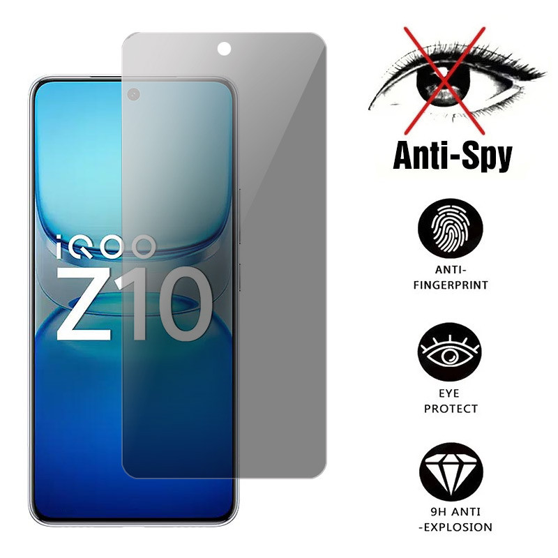ฟิล์มกระจก ฟิล์มกันเสือก กันมอง VIVO iQOO Z10 Z10x Z9 Turbo+ Endurance Z9x Z8 Z8x Z7 Z7s Z7x 4G 5G 2