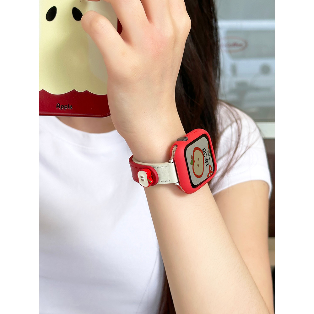 น่ารักผู้หญิงสายหนังบางสําหรับ Amazfit Active 2 GTS 2 3 4 Mini สร้อยข้อมือ Wistband Amazfit Bip 6 5 Unity Bip 3 Pro สมาร์ท Watchband อุปกรณ์เสริม