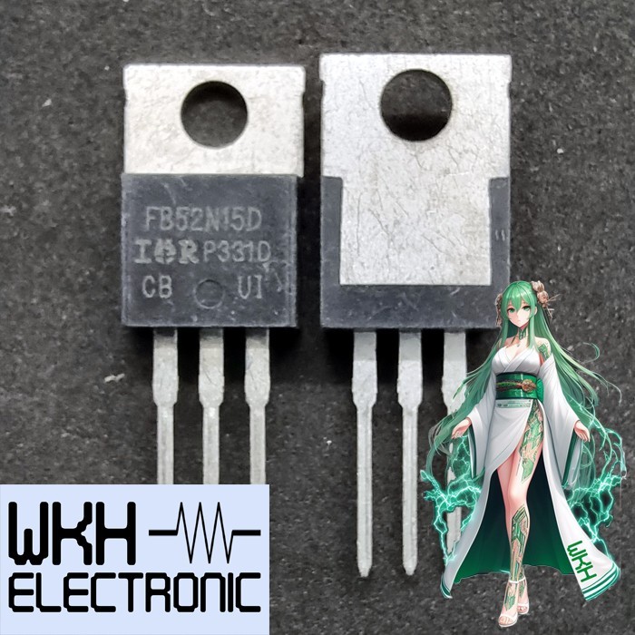 เครื่องมือชิ้นส่วน IRFB52N15DPBF FB52N15D IRFB52N15D 52N15D Mosfet N-Ch 150V 51A