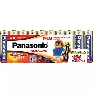 พานาโซนิค ถ่านอัลคาไลน์AA 10ชิ้น Panasonic Alkaline Battery …