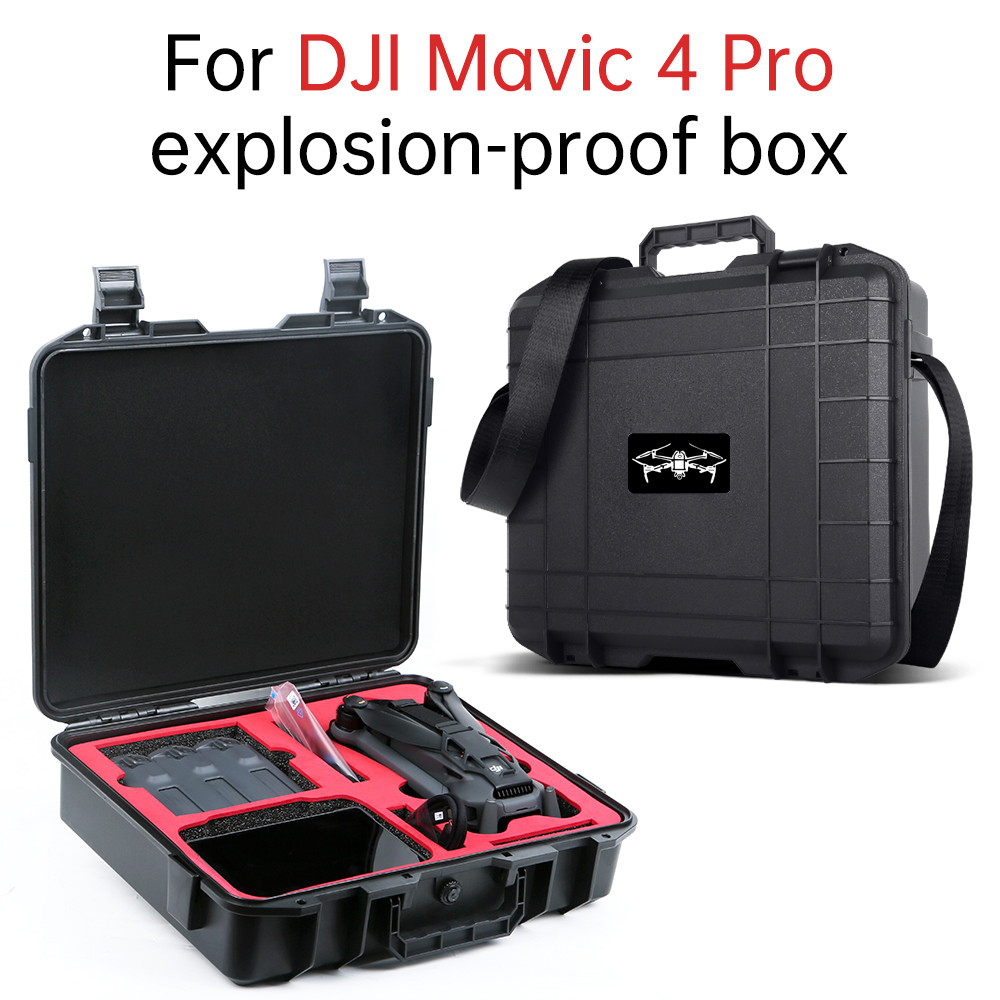 สําหรับ DJI Mavic 4 Pro Flying ทั้งหมดรอบชุด RC PRO2 กล่องกันน้ําและป้องกันการระเบิด Drone อุปกรณ์จัดเก็บ