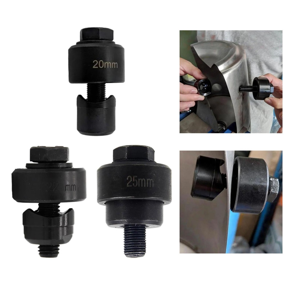 [unjitsh] แผ่นโลหะ Punch Hole Punch Precision Hole Punch เครื่องมือ Heavy Duty ทนทาน Manual Knockout