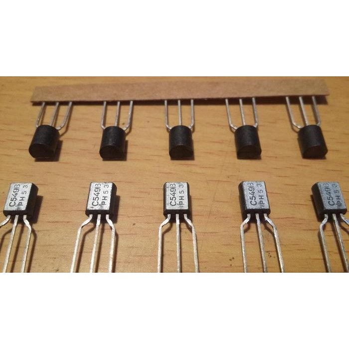ชิ้นส่วนทรานซิสเตอร์ BC549 B BC549B BC 549B BC 549 BC C549 BB C549B Philips อุปกรณ์ไฟฟ้า