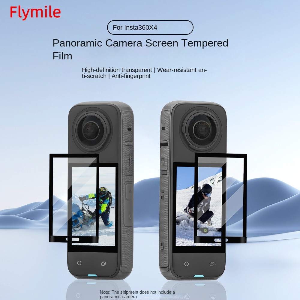 ฟิล์มกันรอยเลนส์กระจกนิรภัยสำหรับกล้องแอคชั่นพาโนรามา Insta360 X5/X4 อุปกรณ์เสริม