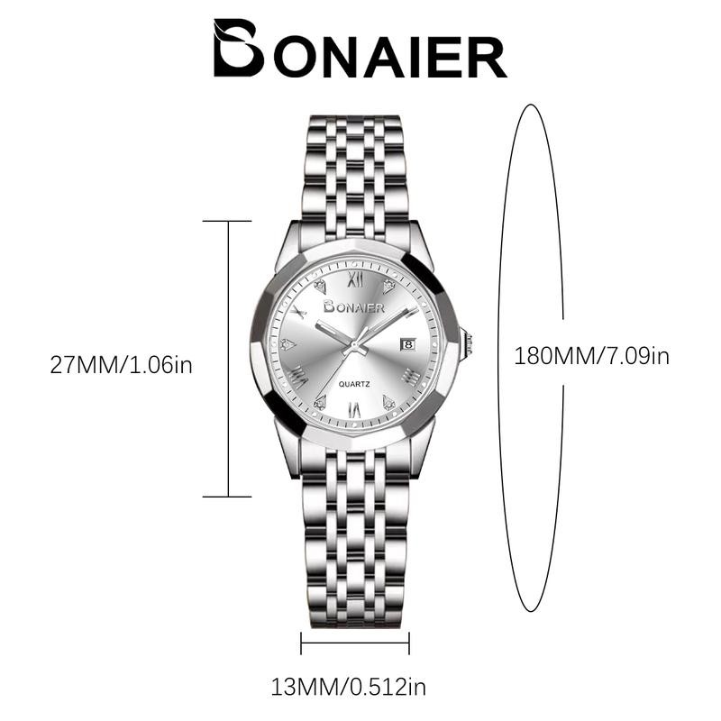 นาฬิกาผู้หญิงแฟชั่น CHAXIGO&BONAIER นาฬิกาเพชรกระจก ดีไซน์ไม่ซ้ำใคร นาฬิกาผู้หญิงที่สง่างาม เหมาะสำหรับผู้หญิงอายุน้อย BK986-1 - รูปที่ 2