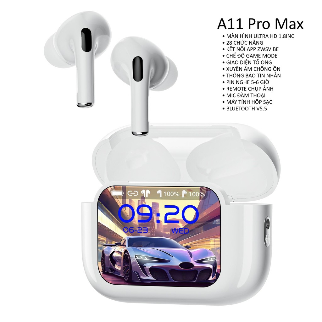 A11 PRO MAX หูฟังไร้สาย LCD