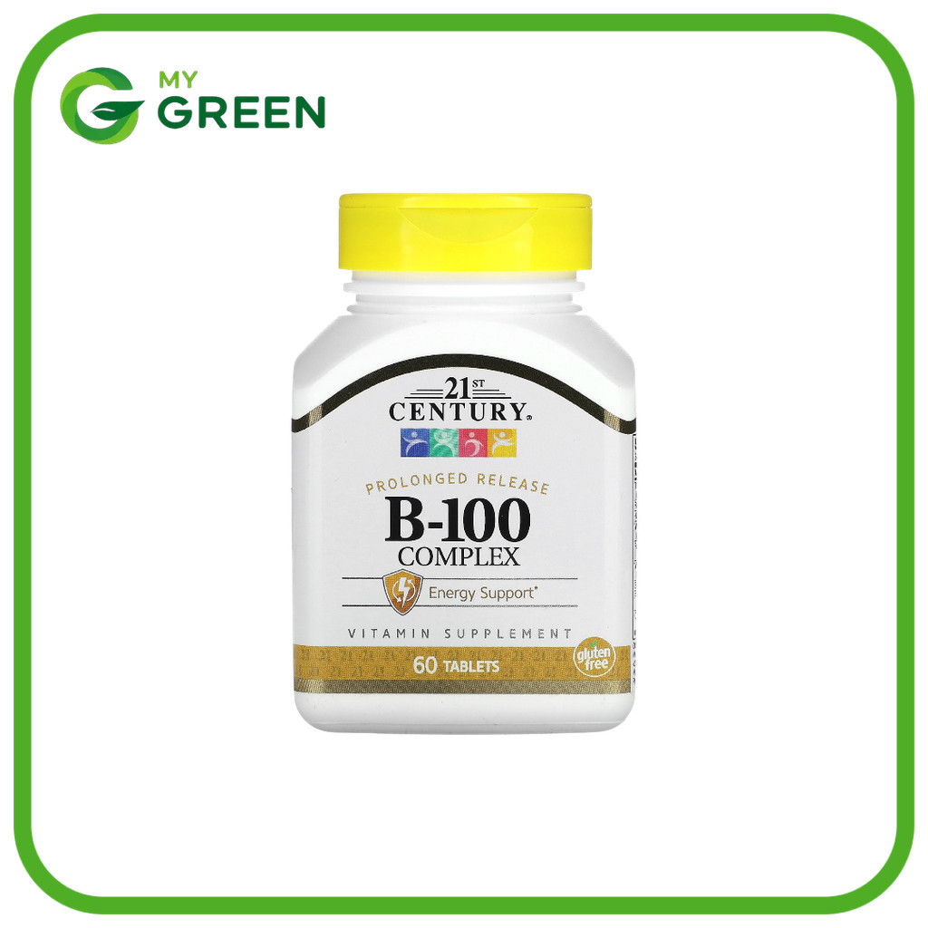 21st Century, B-100 Complex, Prolonged Release, 60 Tablets
