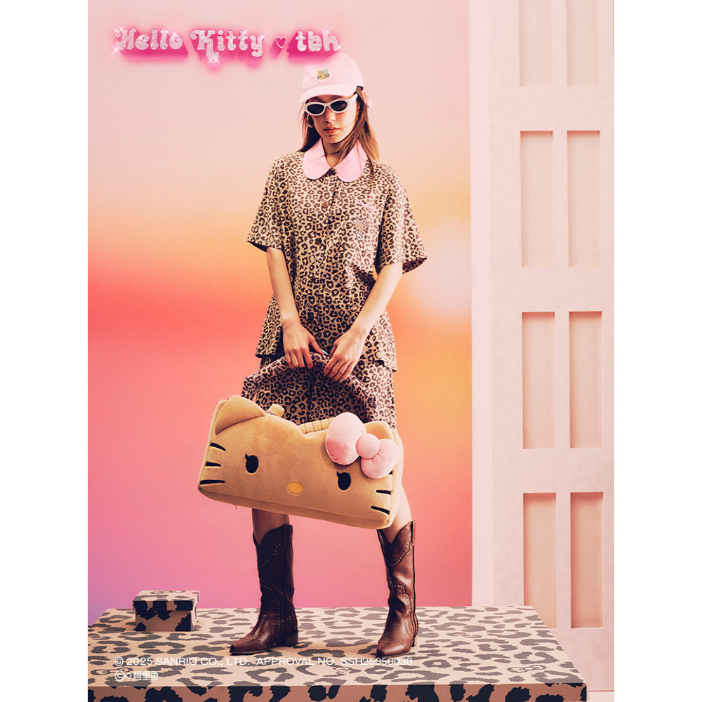 tbh x Hello Kitty Tencel Cotton Lounge Set ชุดนอนผ้าคอตตอน เท็นเซล นุ่มลื่นสบายลายคิตตี้ เสือดาว ขาส