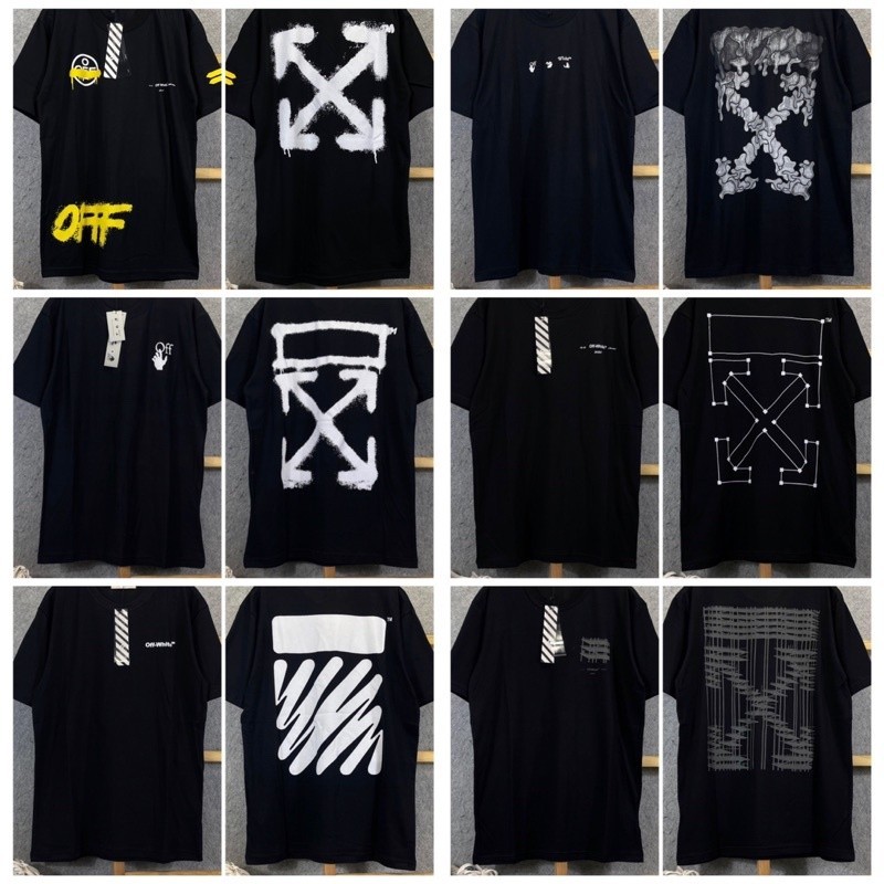 เสื้อยืด Off White White Spray Premium Fulltag