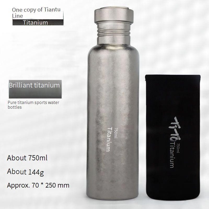 Pure Titanium Cycling Sports Water Bottle Outdoor Bicycle Water Bottle Water Cup