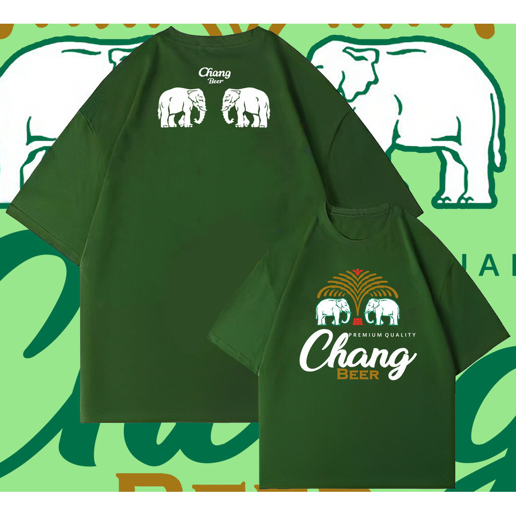 Thailand Chang Beer Bottle Label เบียร์ ช้าง Essential T-Shirt Essential T-Shirt เสื้อยืดผู้ชาย S-5XL เสื้อยืดพิมพ์ลายS-