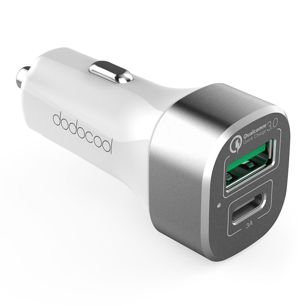 Fast Ship docool 33W 2-Port Car Charger พร้อม Quick Charge 3.0 และ USB-C Output พอร์ตชาร์จสําหรับ LG