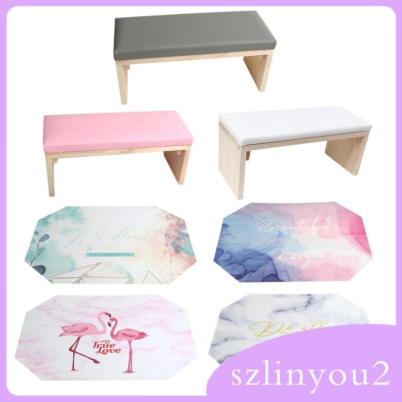 [szlinyou2] เบาะรองมือทําเล็บ / เสื่อมือ Stable Nail Art แผ่นรองข้อมือเล็บที่วางแขนคราบทนอุปกรณ์ทําเล็บ Salon