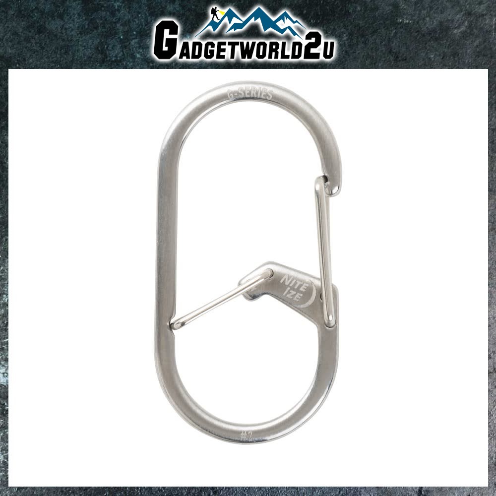 Nite Ize G-Series Dual Chamber Carabiner 2 (สแตนเลส) GS2-11-R6