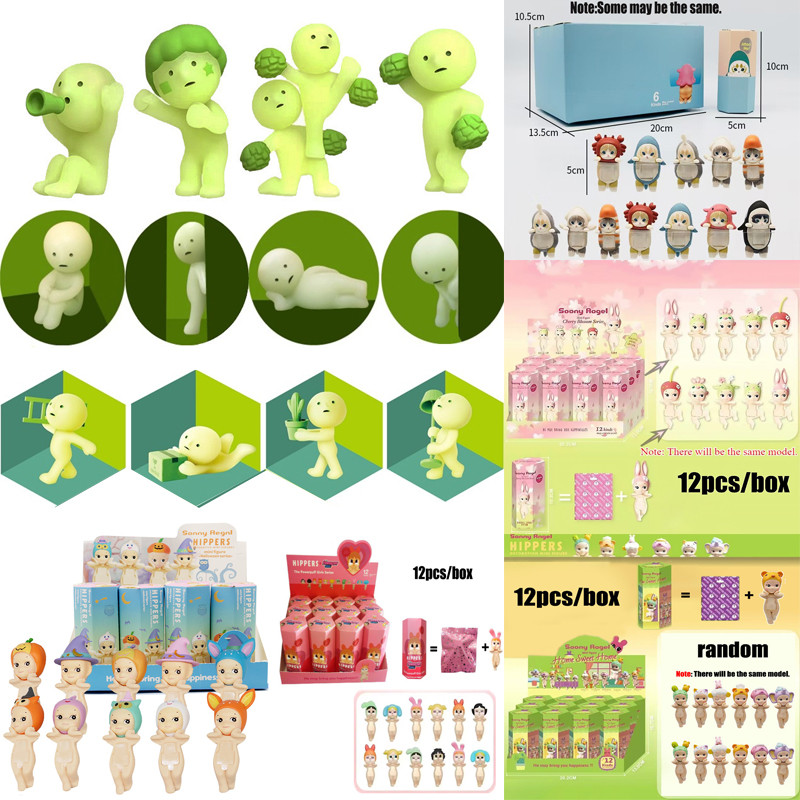 ฮาโลวีนซีรีส์ 10 ชิ้น Sonny Angel Hippers เก็บเกี่ยวสัตว์ขนมผลไม้ Candy Store Action Figure ตกแต่งตุ๊กตาของเล่น