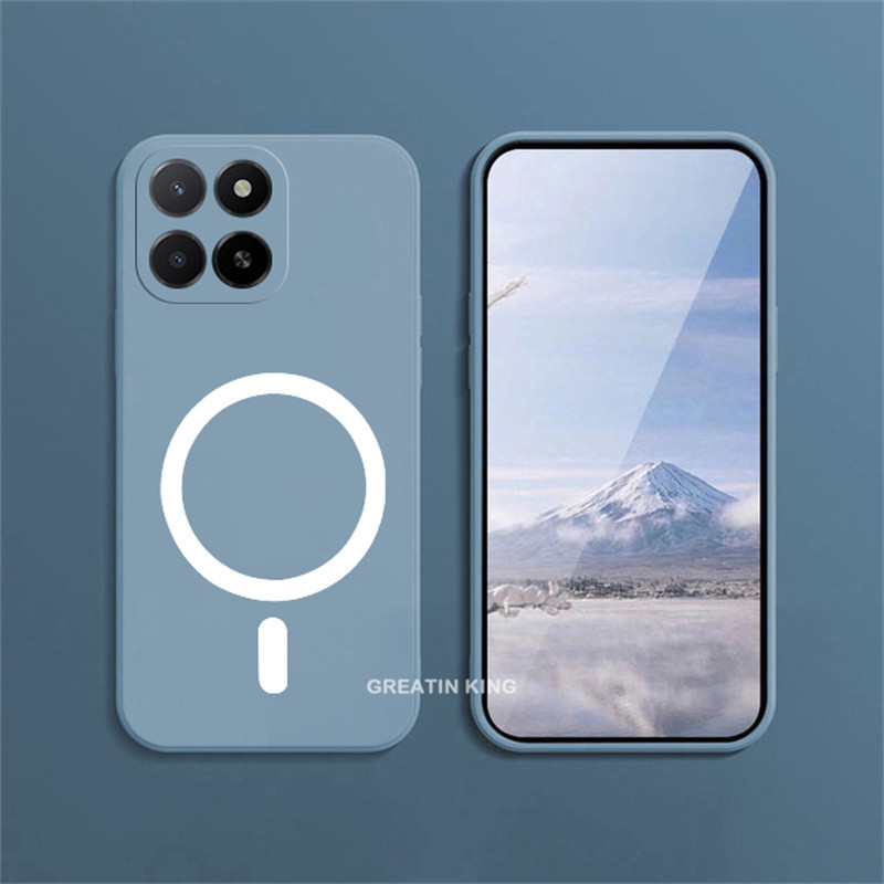 สําหรับ Honor X5b GFY-LX2/X5b Plus GFY-LX2P เคสโทรศัพท์แม่เหล็กวงกลมไร้สายชาร์จสติกเกอร์ Soft TPU แฟ