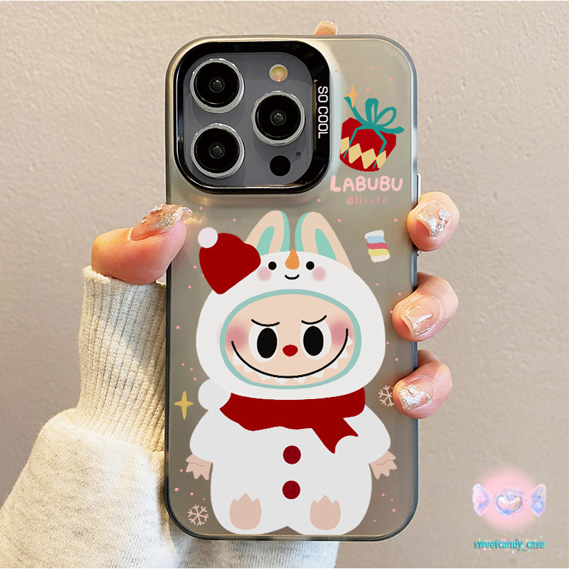เคสแข็งคุณภาพ คริสต์มาสlabubuน่ารัก for IPhone 13 12 7Plus 14 15 11 16 Pro Max 8Plus XR XSMax SE เคสไอโฟน11 เคสไอโฟน13