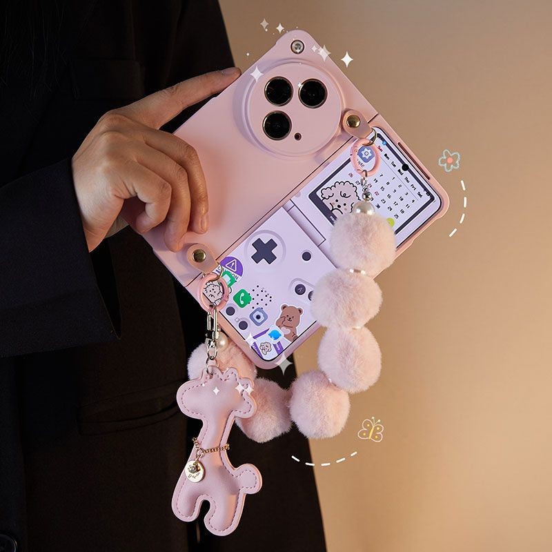 สําหรับ OPPO Find N3 5G OPPO Find N2 Fold6 Fold5 Fold4 Fold3 Pink Deer PC Case