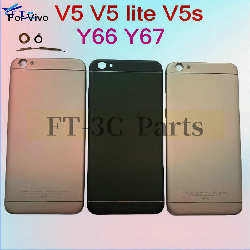 สําหรับ VIVO V5 V5s V5 lite Y66 / Y67 ฝาหลังแบตเตอรี่ด้านหลังด้านหลังประตูกรณีเปลี่ยนชิ้นส่วน