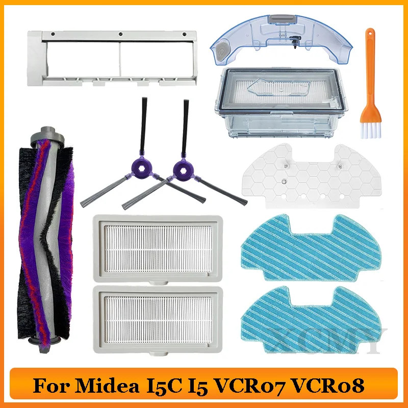สําหรับ Midea i5 I5C VCR07 VCR08 เครื่องดูดฝุ่นหุ่นยนต์ Midea I5C อะไหล่แปรงลูกกลิ้ง Mop Bracket ฝุ่