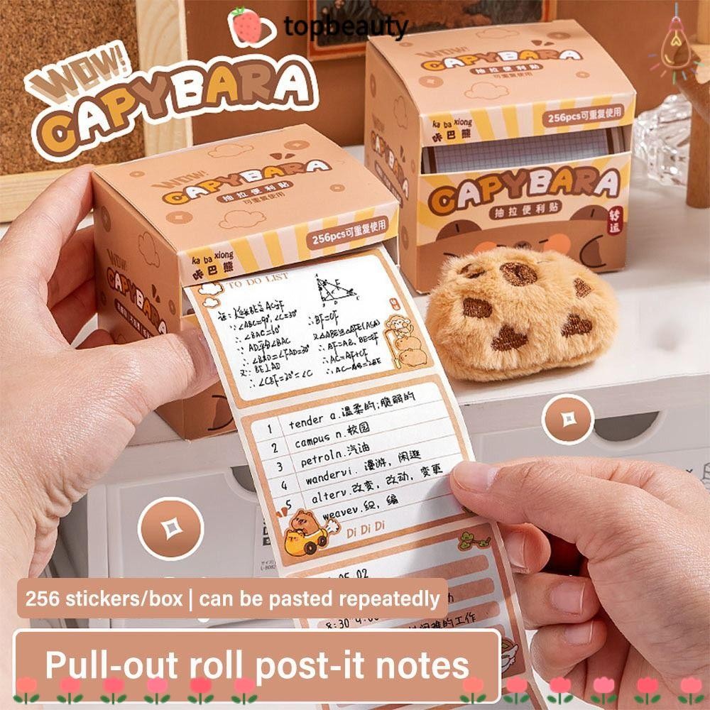 Topbeauty 256 ชิ้น/เซ็ตแผ่นบันทึก,กาวเต็มDIY Sticky Note,Creative Pull-Outออกแบบมัลติฟังก์ชั่Tearable Notepadนักเรียนของขวัญ