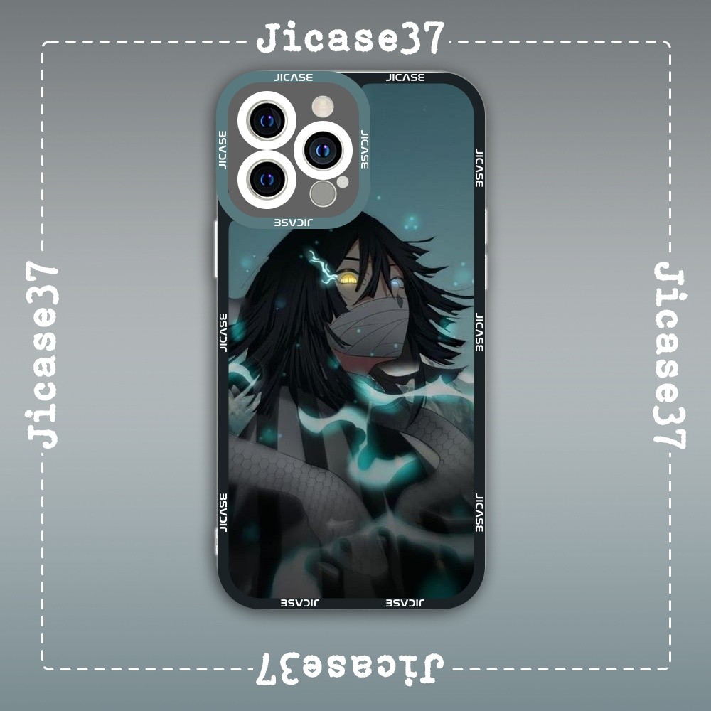 เคส iPhone Square Edge Samsung Xiaomi Oppo Anime Kimetsu no yaiba Demon Slayer Sword Character Iguro