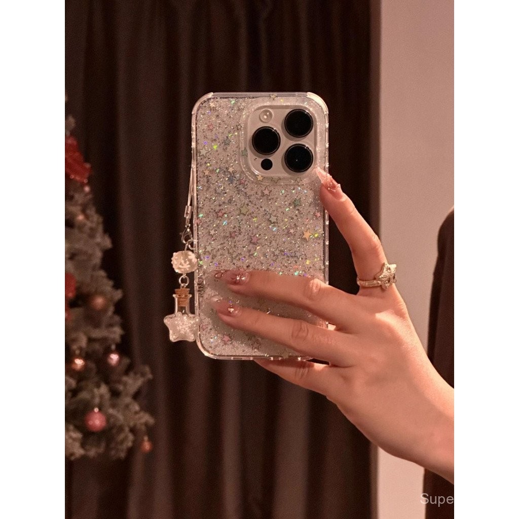 เคสโทรศัพท์สำหรับ iPhone 7 8 PLUS x XS XR xsmax 11 12 13 14 15 16 Pro Max PLUS INS เฉพาะกลุ่มเลื่อมดาวกราฟฟิตีหุ้มทั้งเครื่องกันกระแทกรูใหญ่เคสโทรศัพท์ป้องกัน mwnk