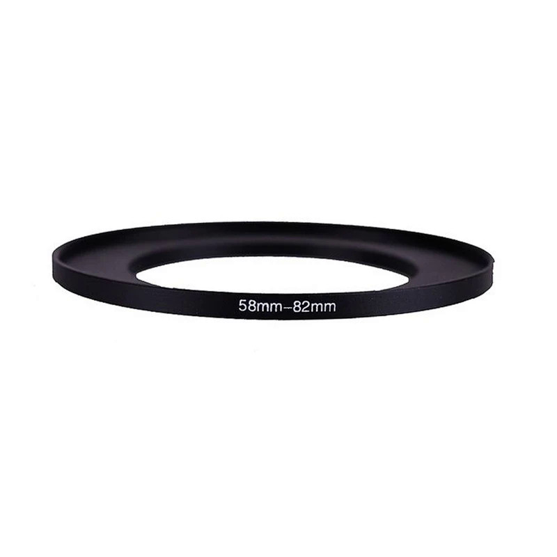 58mm-82mm 58-82 mm 58 to 82 Step Up Lens Filter Metal Ring Adapter Black