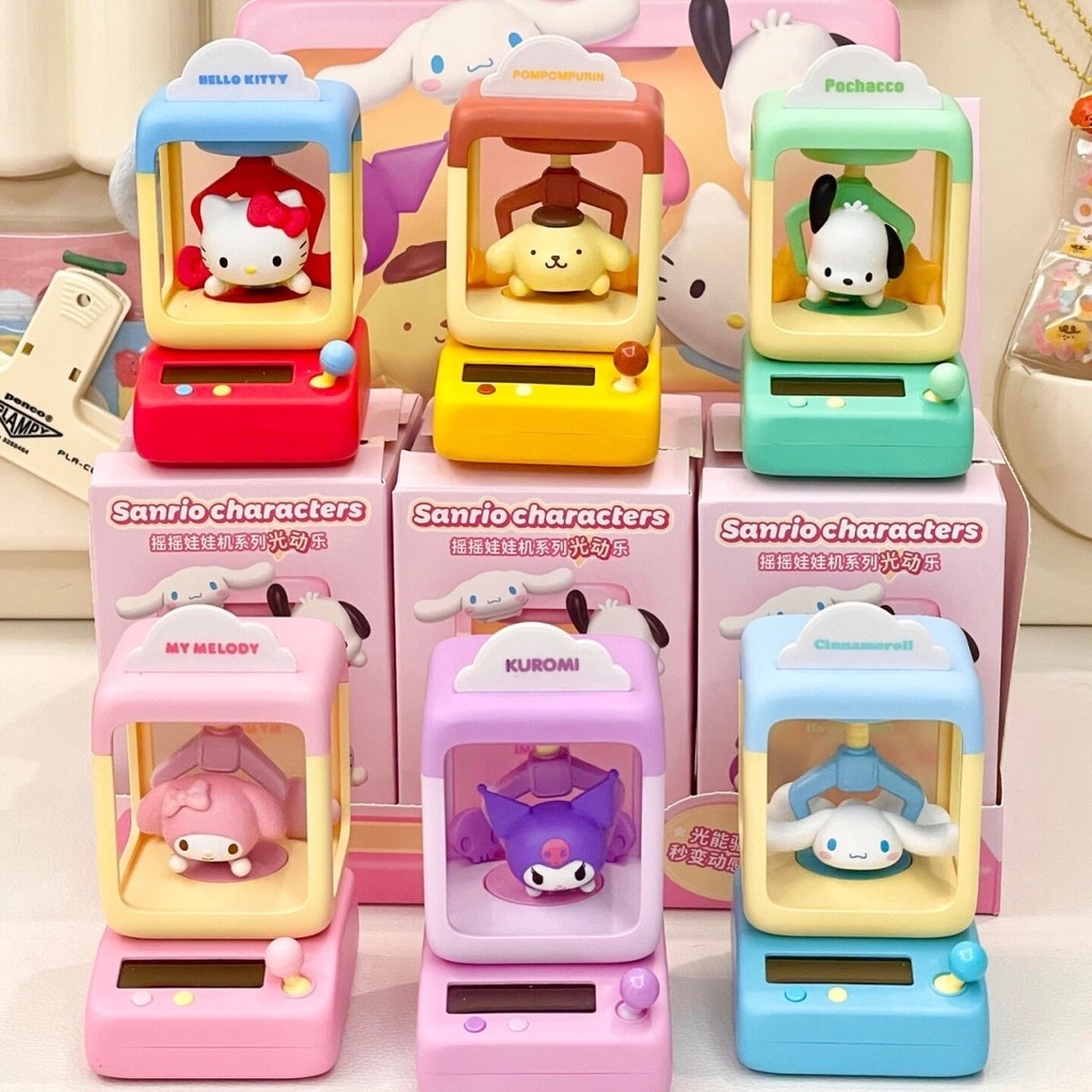 ของแท้ TOPTOY สินค้าใหม่ Sanrio Shaking Claw Machine Series อินเทรนด์เล่น Mystery กล่องรูปเครื่องประดับสาวของขวัญการ์ตูนอะนิเมะสินค้า