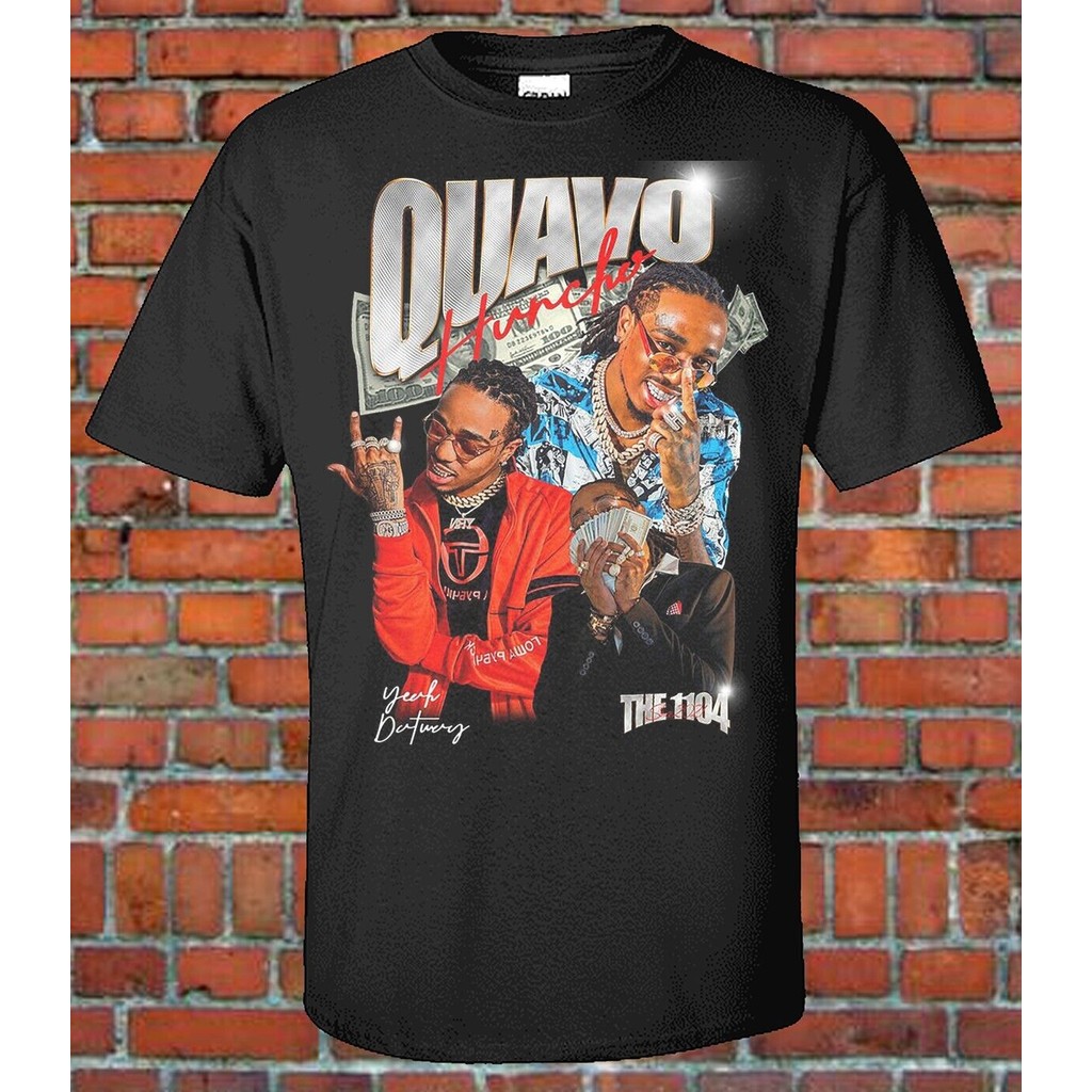 Quavo 90S Style Bootleg Tee The Migos Atl Hip-Hop Rap Music