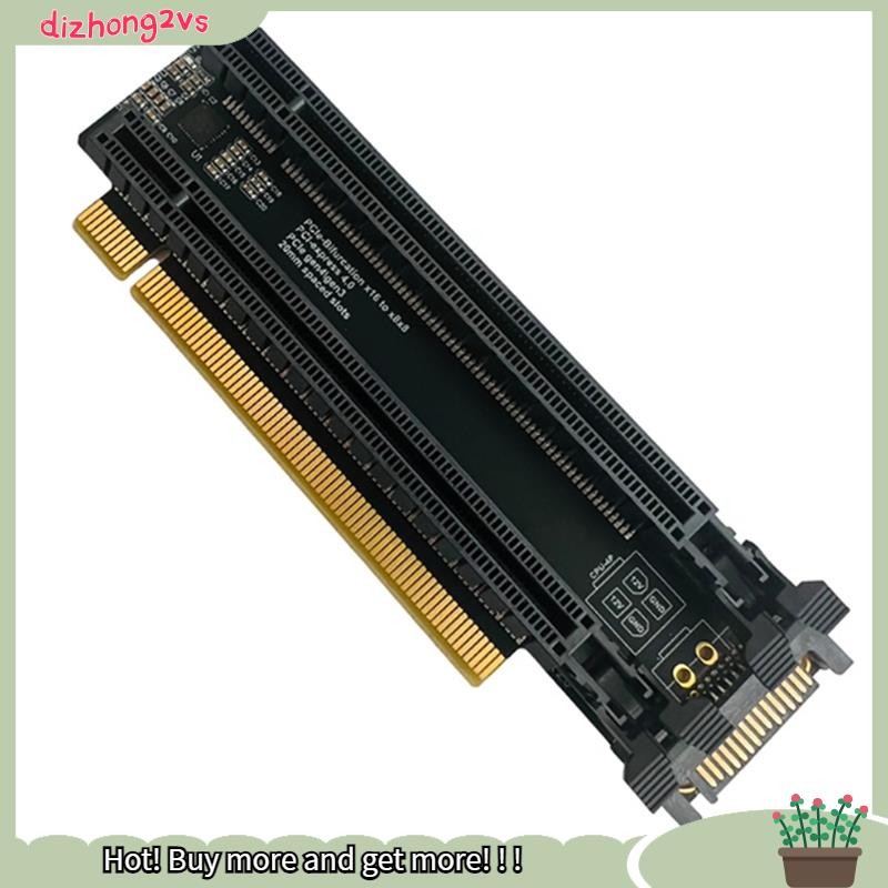 [dizhong2vs]PCI-E 4.0 X16 1 ถึง 2 การ์ดขยาย Gen4 แยกการ์ด PCIe-Bifurcation X16 ถึง X8X8 พร้อมช่องอวก