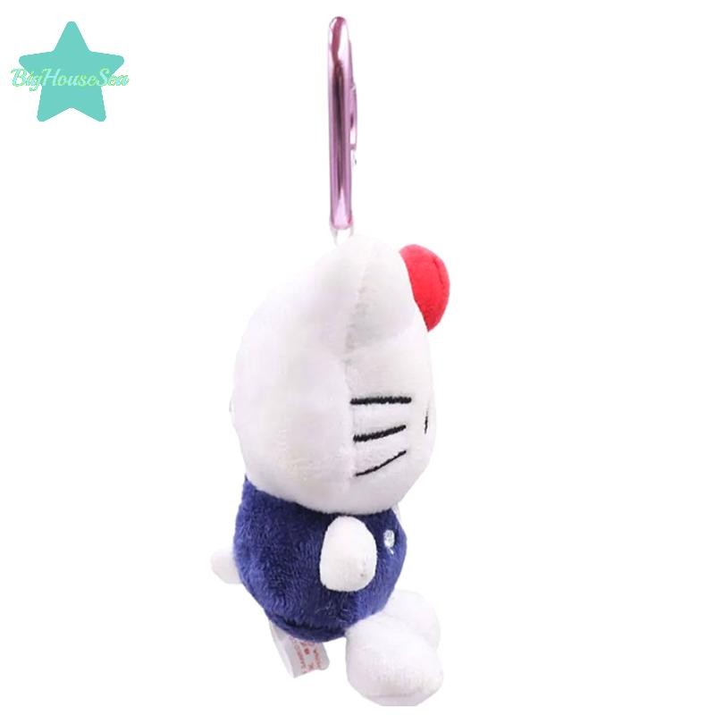 SANRIO [BigHouseSea] 10 ซม.Sanrio Hello Kitty พวงกุญแจตุ๊กตา Kawaii การ์ตูนหัวใจหัวเข็มขัดตุ๊กตาของเล่นจี้น่ารักกระเป๋าเป้สะพายหลังเครื่องประดับของขวัญ Charm ใหม่