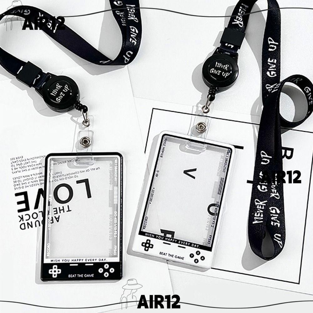 Air12 1 ชิ้นผู้ถือบัตร, เกาหลีแฟชั่นแสดงนักเรียน Card Protector, Kpop พร้อม String โปร่งใส Photocard ผู้ถือนักเรียนอุปกรณ์