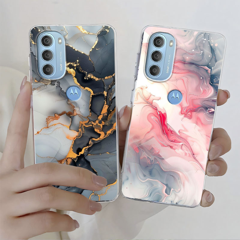 สําหรับ Moto G51 G71 5G G31 G41 กรณีซิลิโคนนุ่มป้องกันสําหรับ Motorola Moto G71S ผีเสื้อดอกไม้กันกระแทกเคสโทรศัพท์