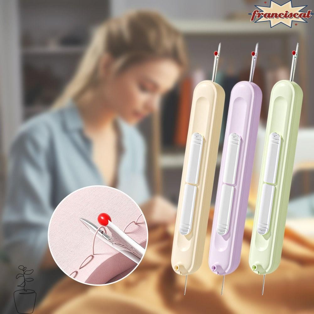 Franciscal Threading Needle Threader,เย็บปักถักร้อยCross Stitchเย็บมือเครื่องมือพิเศษ,Double Head 2in1 DIYอุปกรณ์เย็บผ้าหยิบด้ายRemoverสําหรับผู้สูงอายุ