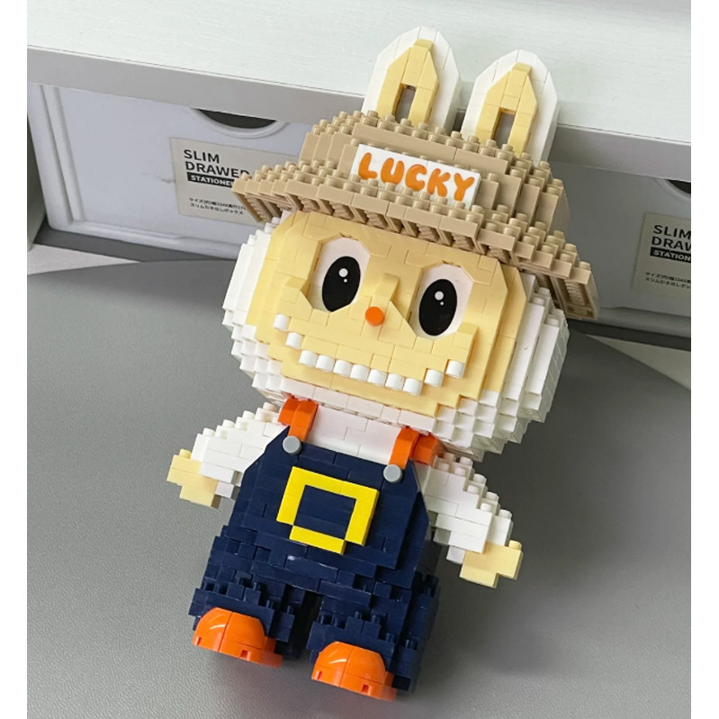 พร้อมส่ง ตัวต่อลาบูบู้ DIY บล็อก ของเล่น​ตัวต่อ​ บล็อก​ แบบนาโน​ Labubu ของเล่นเด็ก ของขวัญวันเกิด