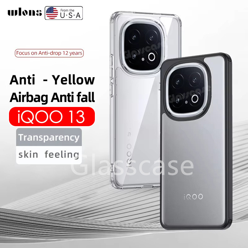 ปลอกสําหรับ Vivo iQOO 13 1 3 iQOO13 13iQOO V2408A 5G 2024 Anti-Scratch โปร่งใส Frosted เคสโทรศัพท์กั