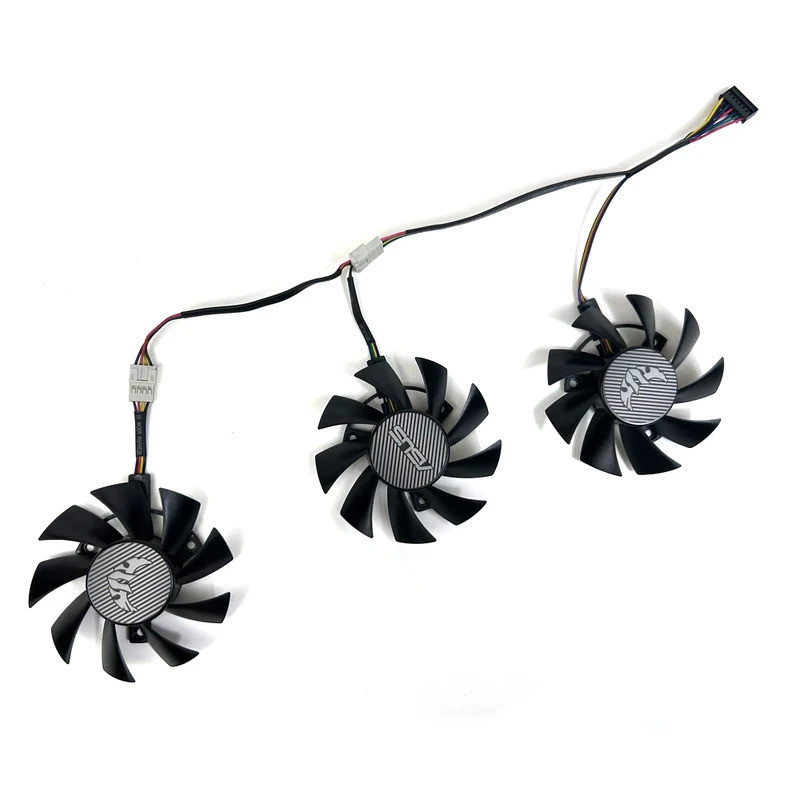 75มม. ที128015Bu Pla08015s12hh พัดลมระบายความร้อนกราฟิก TUF เกม X3 Rx5600 Rx5700xt สําหรับ ASUS TUF 