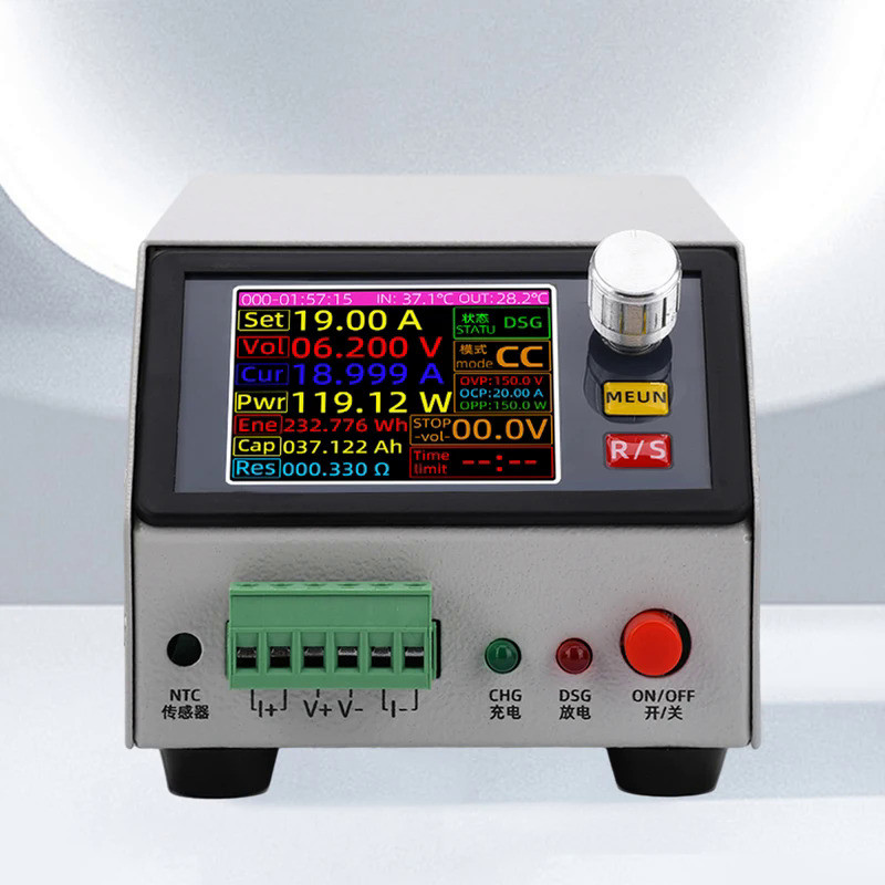 DC 12V 2.4-Inch Color Screen DC CNC Electronic Load Tester Lithium Battery Capacity Measuring Instru
