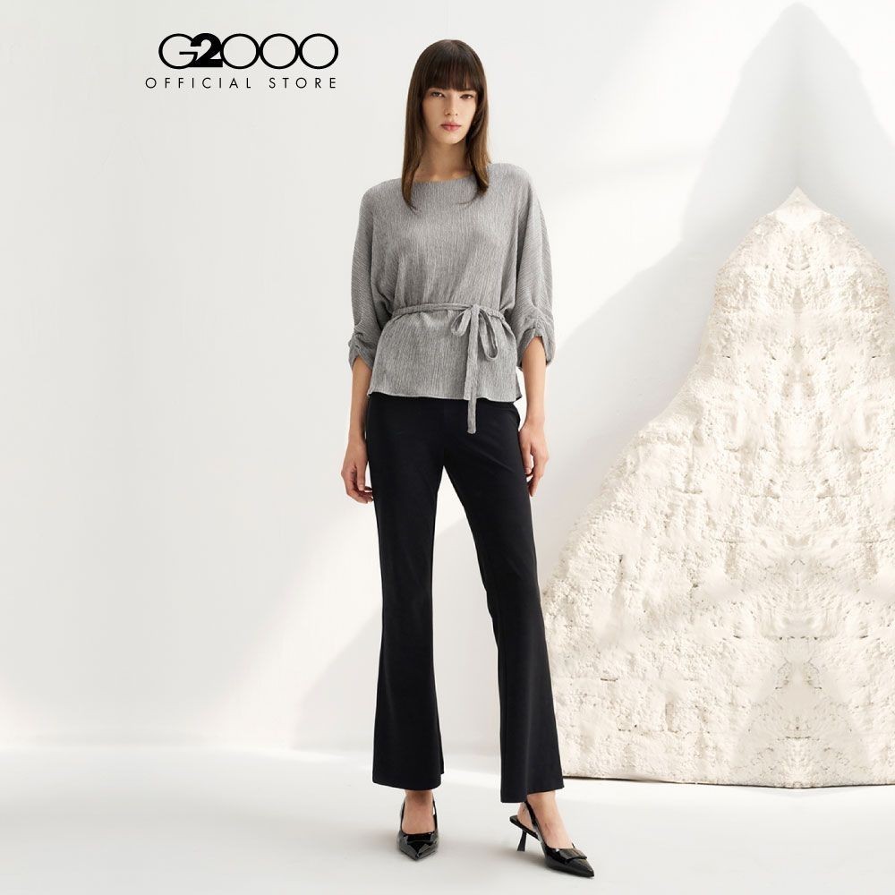 G2000 เสื้อเบลาส์สำหรับผู้หญิง ทรง Relaxed Fit รุ่น 4124756096 GREY