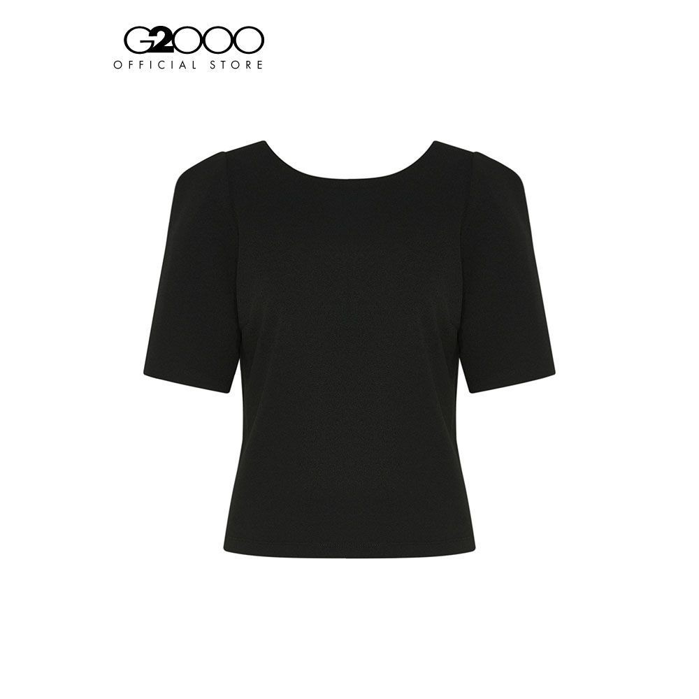 G2000 เสื้อเบลาส์ผ้ายืดสำหรับผู้หญิง Regular Fit รุ่น 3924171199 BLACK