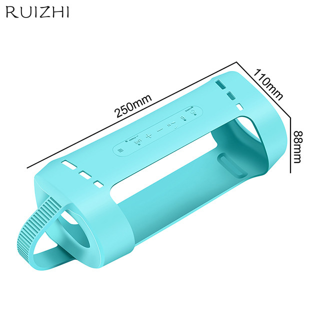 กระเป๋าพกพาซิลิโคนอ่อนนุ่มฝาครอบป้องกันแบบพกพาเคสป้องกันลําโพงกันกระแทกสําหรับ SONY SRS-XB33