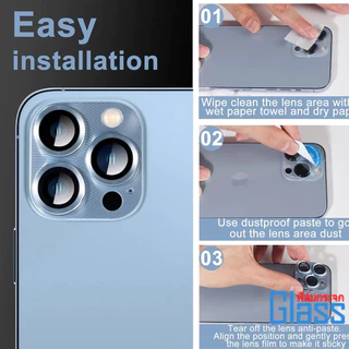 ฟิล์มกล้อง ไอโฟน เลนส์กล้อง For iPhone 17 16 15 Pro Max 11 12 13 Pro 14 Plus Mini ฟิล์มหลัง กระจกกล้อง กล้องหลัง ฟิล์ม