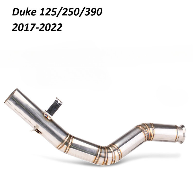 KTM DUKE 125/250/390 RC390 2017-2022 Moto ท่อไอเสียท่อกลางขั้วต่อสแตนเลส