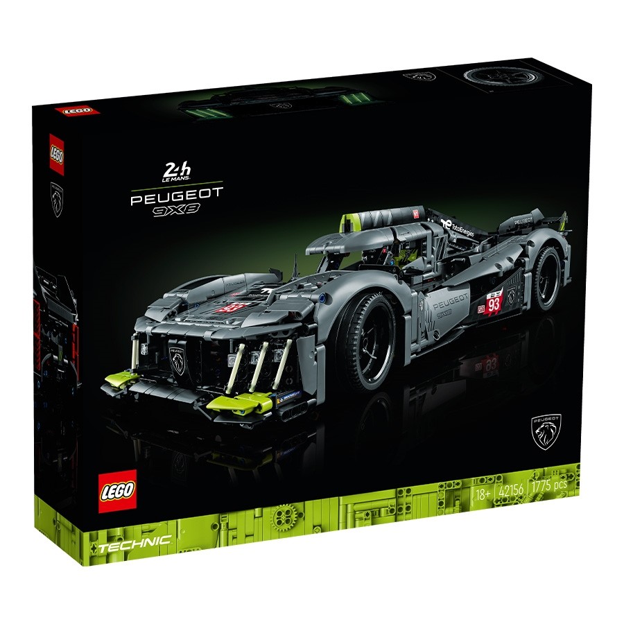 LEGO Technic PEUGEOT 9X8 24H Le Mans Hybrid Hypercar 42156 (