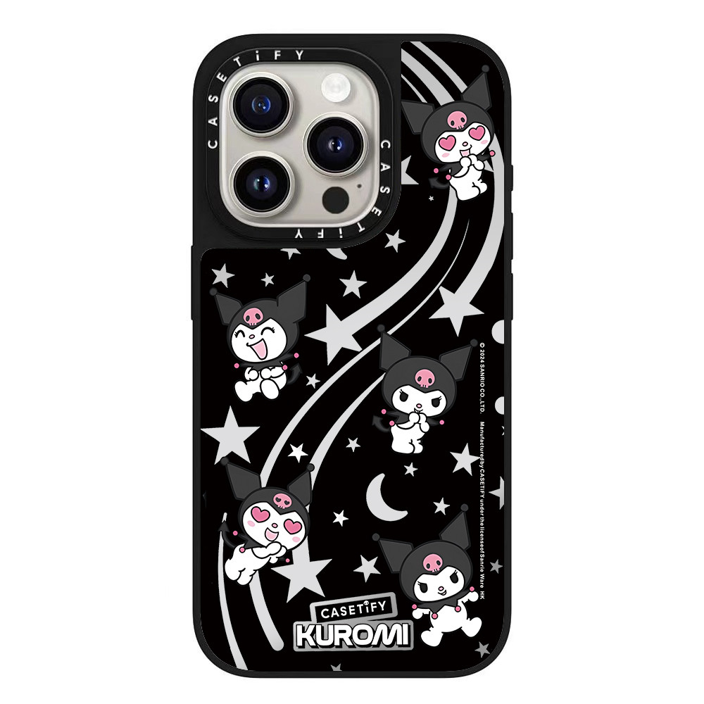 2025 ใหม่ Kuromi CASE TiFY กระจกเคสโทรศัพท์สําหรับ iPhone16 15 14 13 12 11 Pro Plus Pro Max