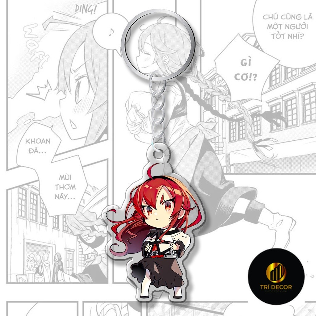 พวงกุญแจอนิเมะ Mushoku Tensei Rudeus Greyrat Sulliette Roxy Eris กระเป๋าเป้สะพายหลังมังงะอุปกรณ์ตกแต