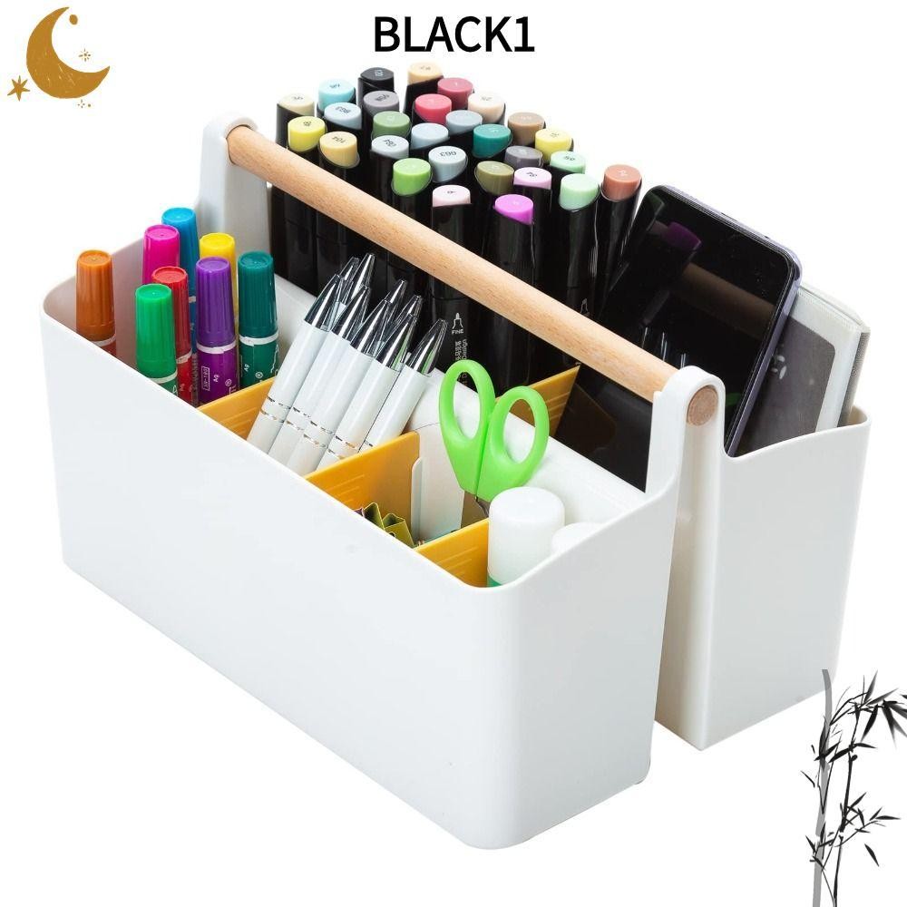 Black1 ปากกาขนาดใหญ่8ช่องเครื่องเขียนโต๊ะ
